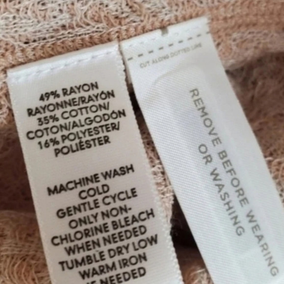 Loft blush /nude long sleeve sweater top size S - Picture 9 of 10